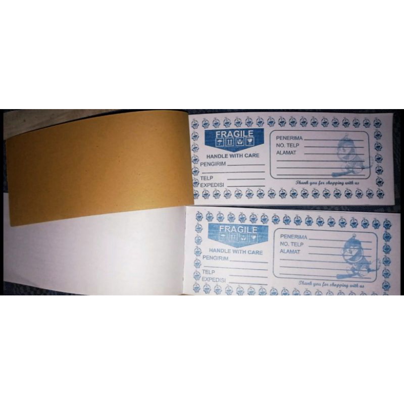 nota olshop nota pengirim barang