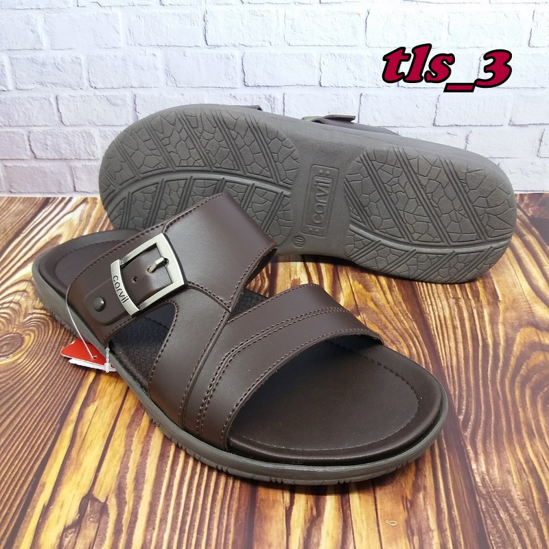 Sandal Pria Slop Carvil Jacksen 02/03 Terbaru 38-44 Sandal Selop Casual Original