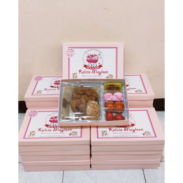 Jual Hampers bingkisan satu bulan bayi/ manyue set/ hamper ulang tahun