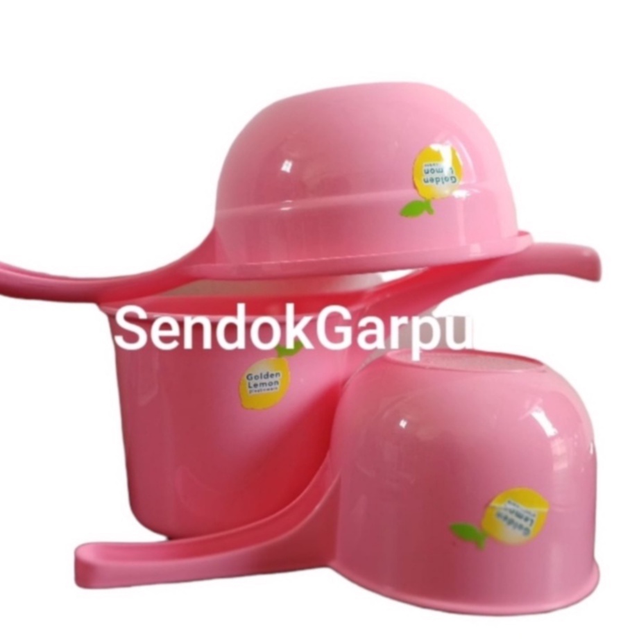 Gayung Pink Cantik Golden Lemon / Gayung Kamar Mandi Pink