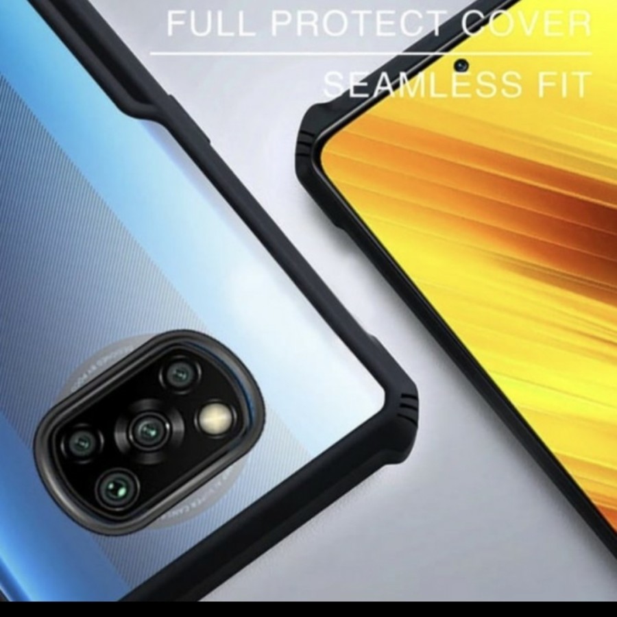 XIAOMI POCOPHONE POCO M5 M5S F1 X3 GT X3 PRO X3 NFC CASE HARDCASE FUZE IPAKY BENING CLEAR PROTECT CAMERA TRANSPARAN CASING PELINDUNG KAMERA