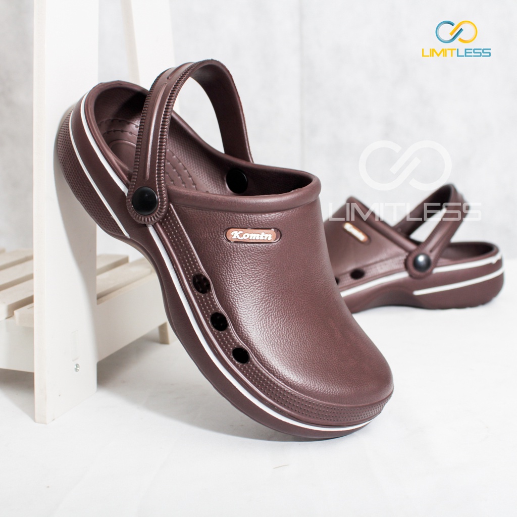 Zerolimit - Sandal Baim Pria Anti Air Trendy Sandal Slip On Cowok Lentur Anti Licin Sendal Baim Pria Kekinian Casual