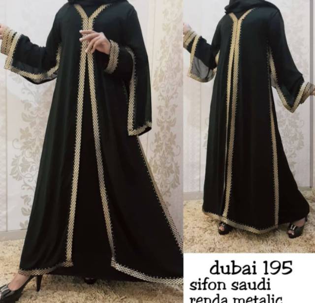 GALLERY ABAYA EXCLUSIVE ABAYA SAUDI PESTA  RENDA KOTAK