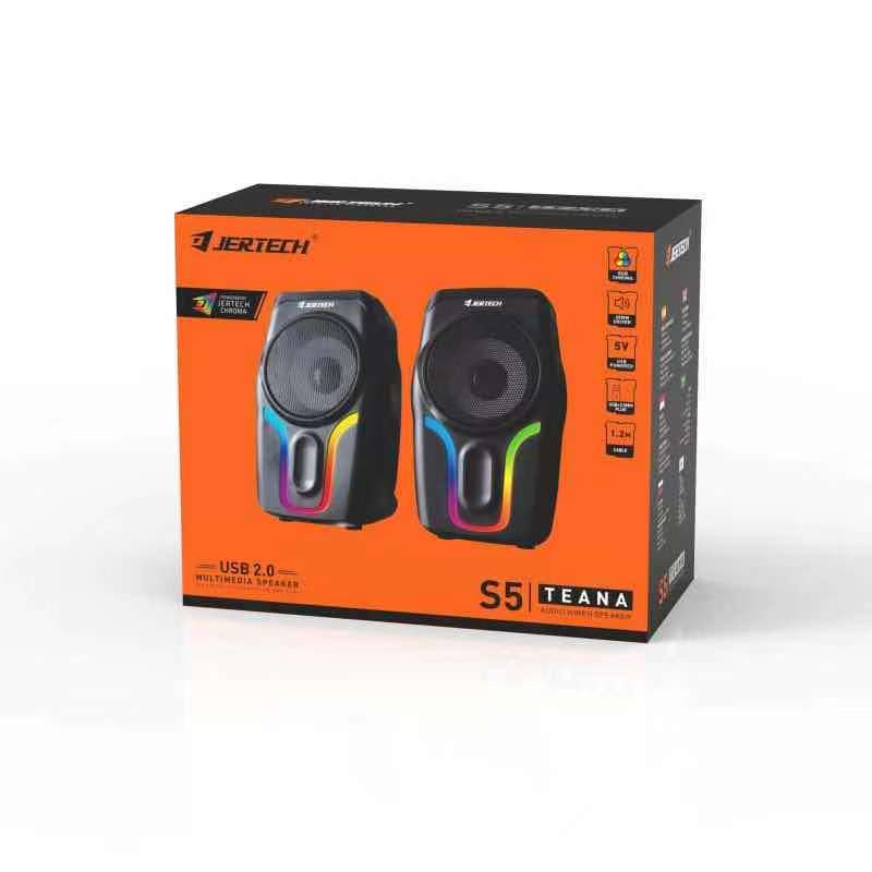 Speker Aktif Teana Audio Wired Speaker RGB Controller Jertech S5 -XOBOX