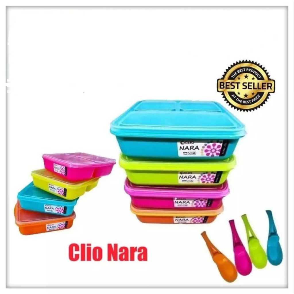 Lunch Box - Tempat Makan - Kotak Makan - Souvenir Ultah Clio Nara - Wadah Bekal Anak - Bento Box