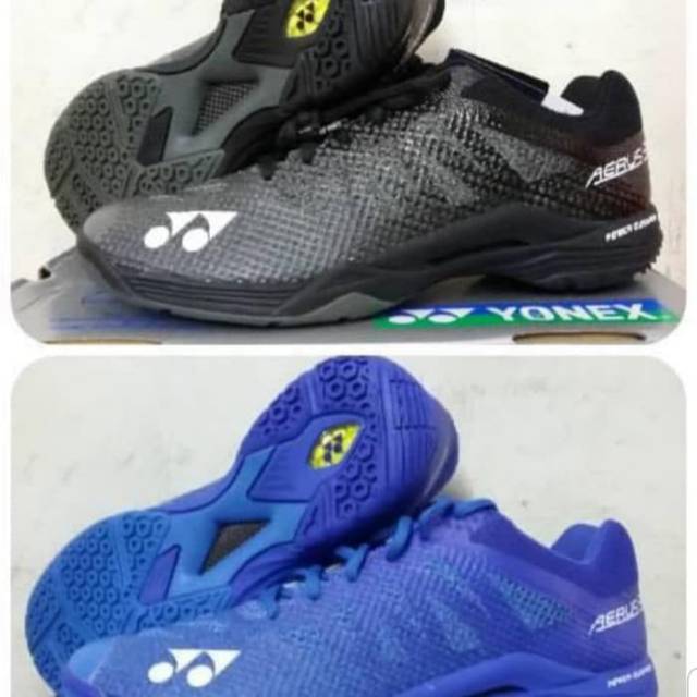Sepatu Badminton / Bulutangkis YONEX AERUS 3 BLUE / BLACK DIJAMIN ORIGINAL