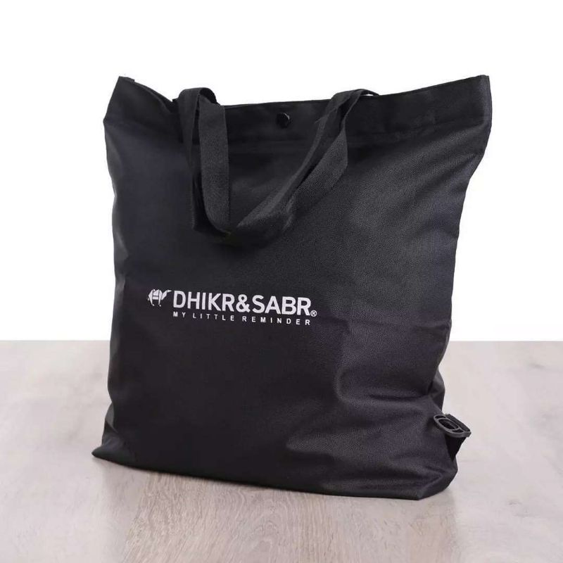 NEW TOTEBAG CANVAS DHIKR & SABR 2 IN 1 JINJING DAN RANSEL TOTEBAG RESLETING PRIA WANITA