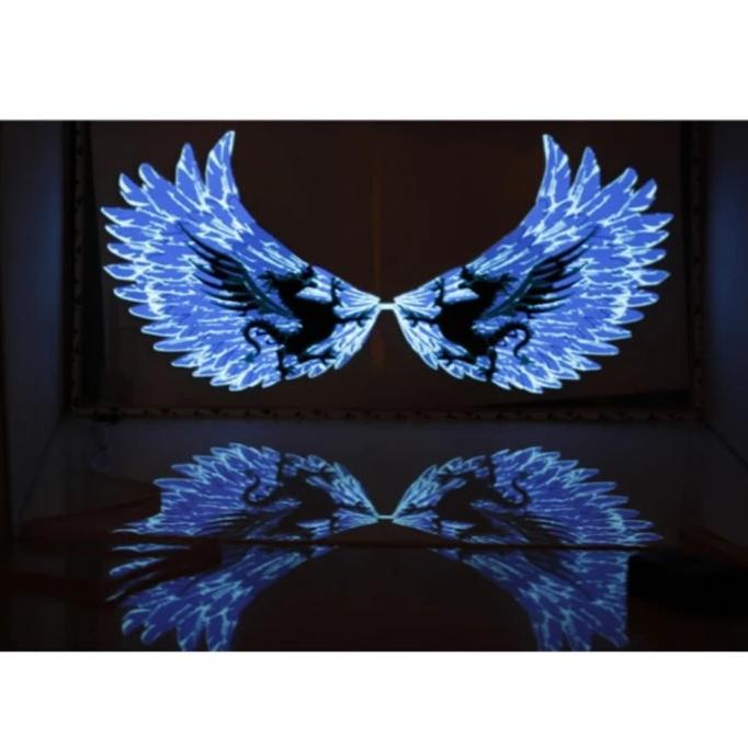 Lampu Led Equalizer Musik Kaca Belakang Mobil 60 X 30 Cm - Blue Wing