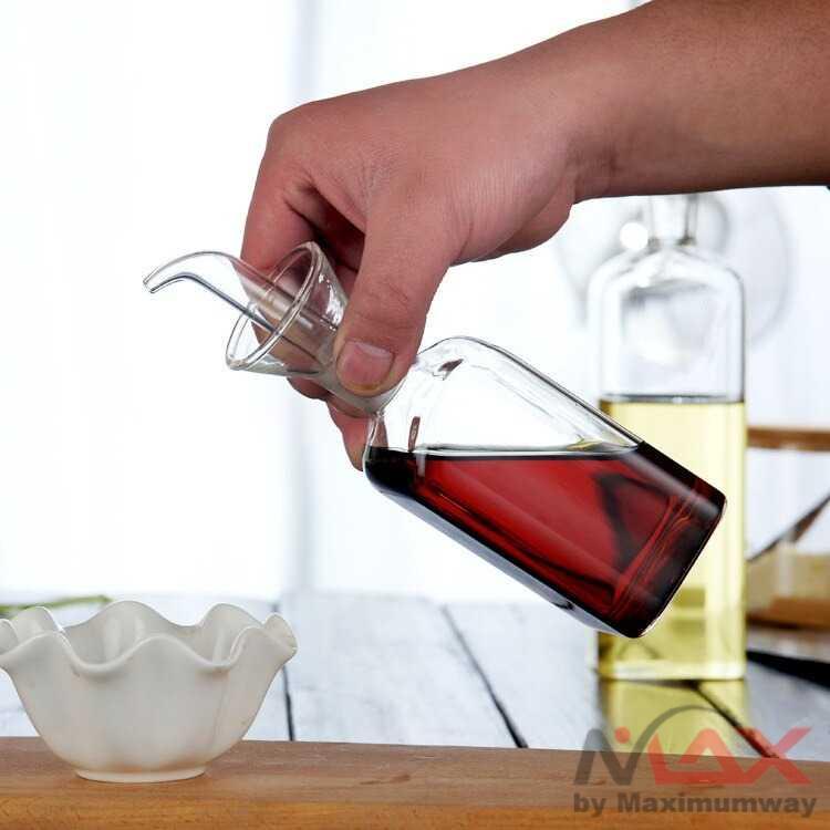 Tempat Minyak Bumbu EASYCOOK Botol Minyak Olive Oil Borosilicate Glass Botol Minyak Kaca Borosilikat Tinggi Botol Minyak Tahan Bocor Rumah Tangga Botol Minyak Kedelai Dapur Botol Pencampur Cuka Glass Olive Oil Bottle Transparent Vinegar Bottle Dispenser