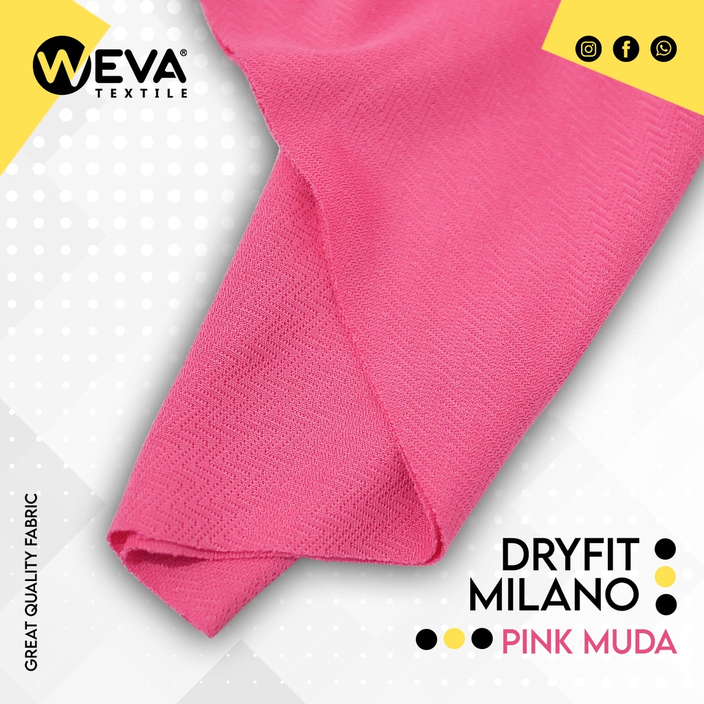 Jual Bahan Kain Jersey Dryfit Milano Pink Muda - Kain Drifit Weva ...