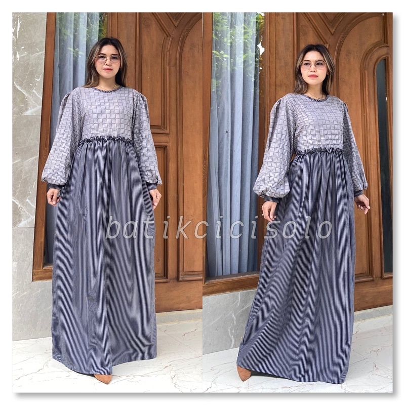 COD / BEST SELLER / abaya batik kombinasi premium / abaya katun halus premium tidak susut tidak lunt