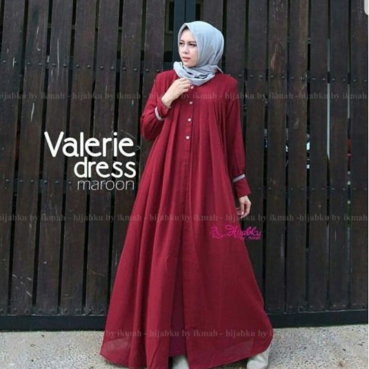 GAMIS SYARI ANNAJAH CAPUCCINO 900GR 110 140 ALLSIZE GAMIS SYARI BUSUI CADAR CREPE HQ POLOS MURAH I.