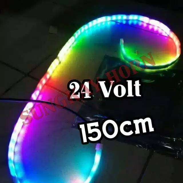 Lampu RGB running bagasi mobil