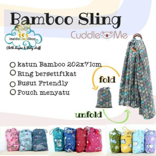 [Ready] Ring sling bamboo cuddle me gendonga   n anak