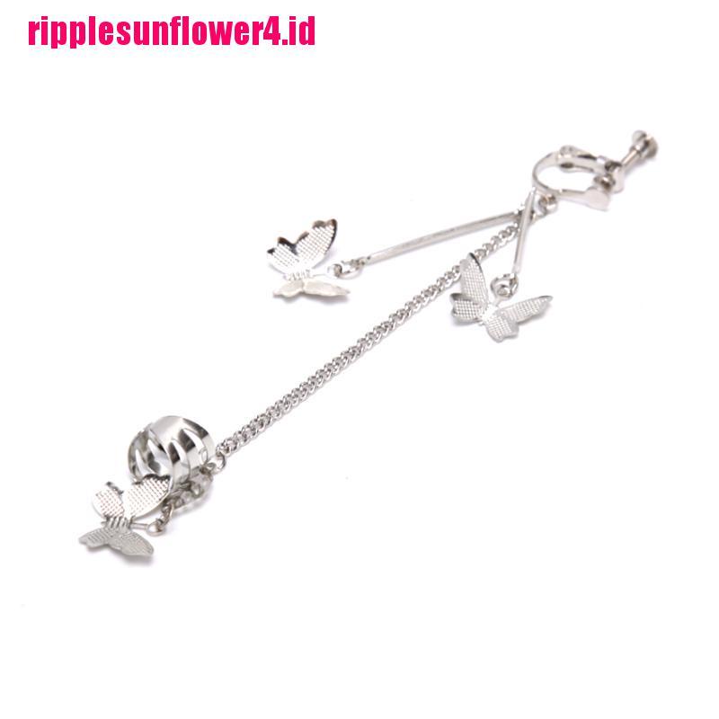 1pc Anting Gantung Model Kupu-Kupu Gaya Harajuku Punk Untuk Wanita