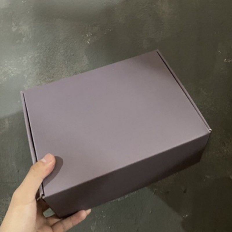 

Lilac Fullprint Earlock Box size 22x16x9 for Hampers,Kado Dll