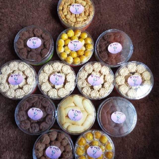 

Kue Kering Klasik Kastengel /Nastar /Putri Salju /Kacang /Semprit /Lidah Kucing/Sagu Keju toples 450 gram