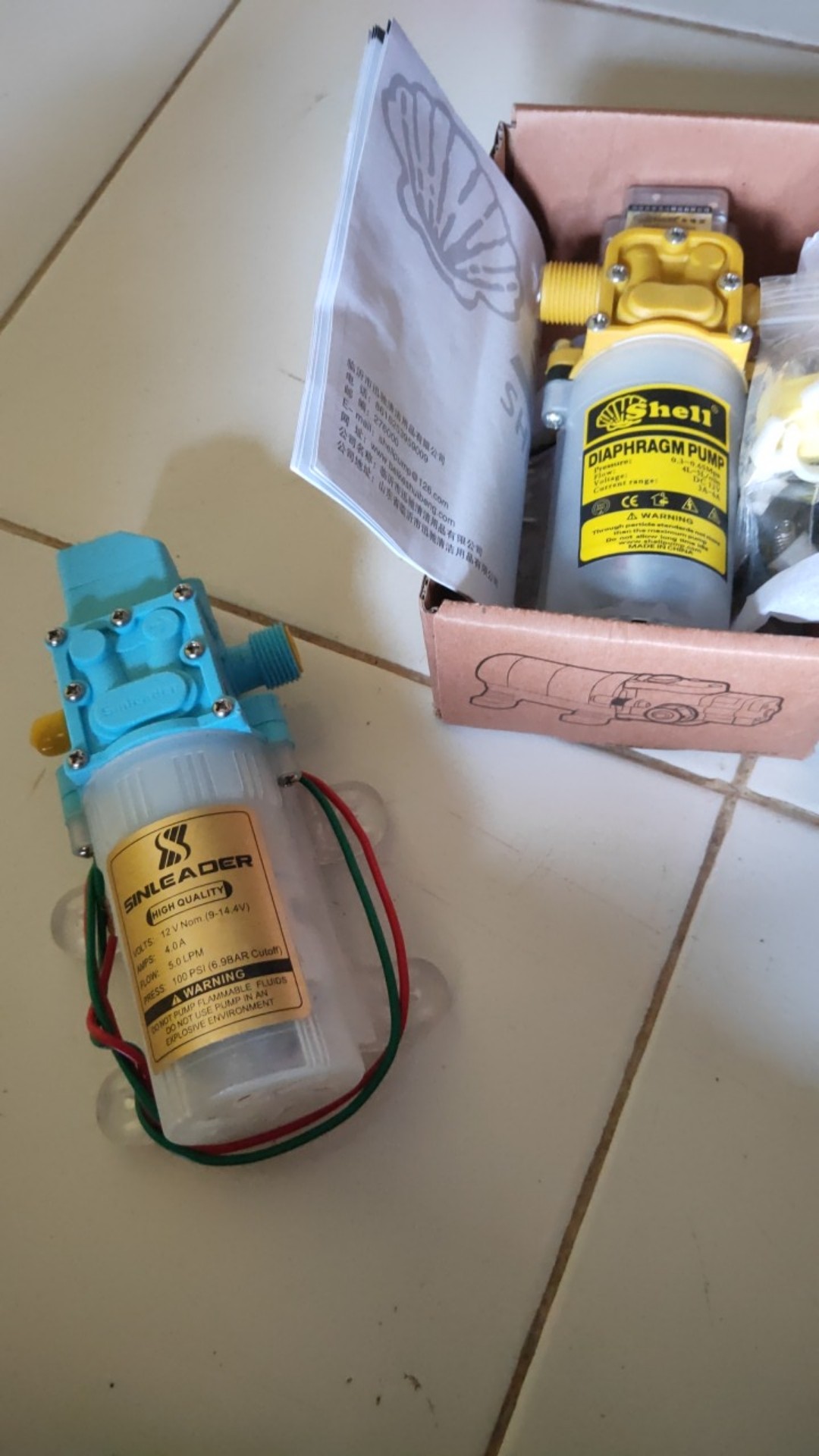 Dinamo Pompa Air Dc 12volt Sinleader Hiu 100 Psi Nagasaki
