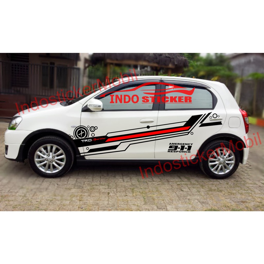 Stripng stiker mobil etios valco stiker sticker mobil etios valco side body