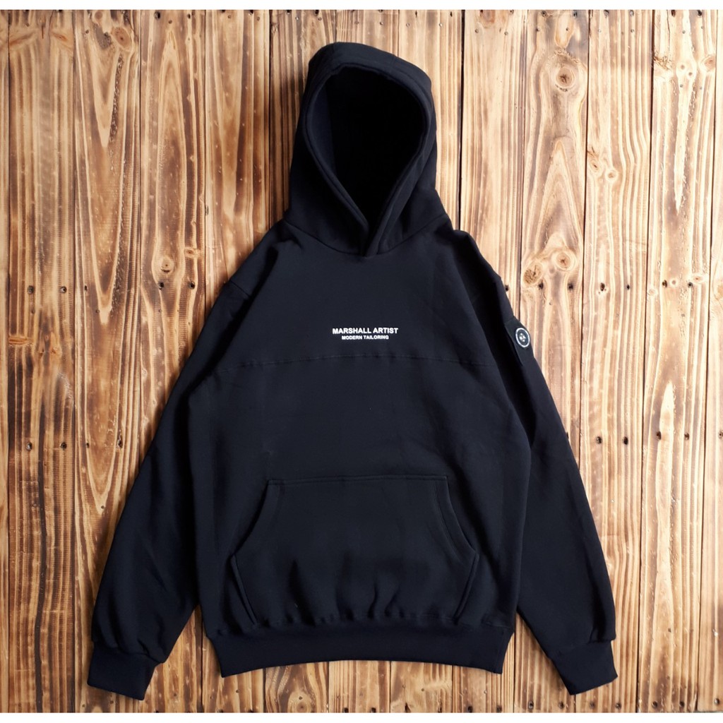 SWEATER HOODIE MARSHALL ARTIST SIREN BLACK