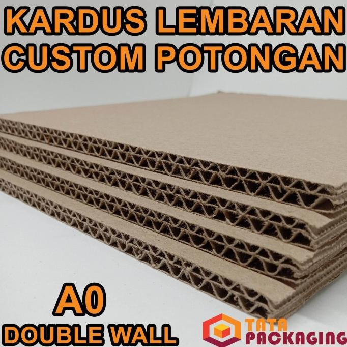 

Kardus/Karton Lembaran Potongan Double Wall Ukuran A0 84.1 x 118.9 cm