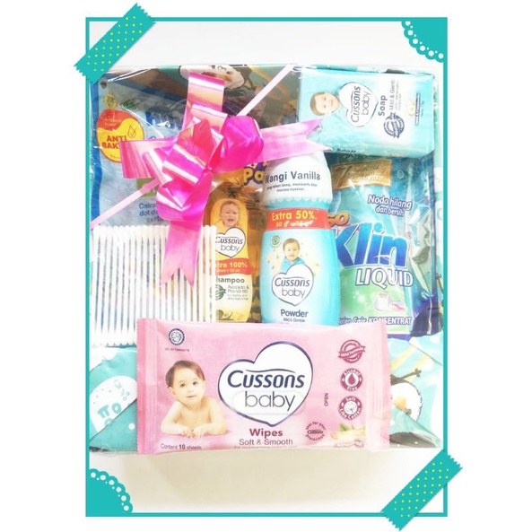 Parcel Bayi / Parcel Kado Bayi Paket Reguler Tanpa Baju-Reguler Biru