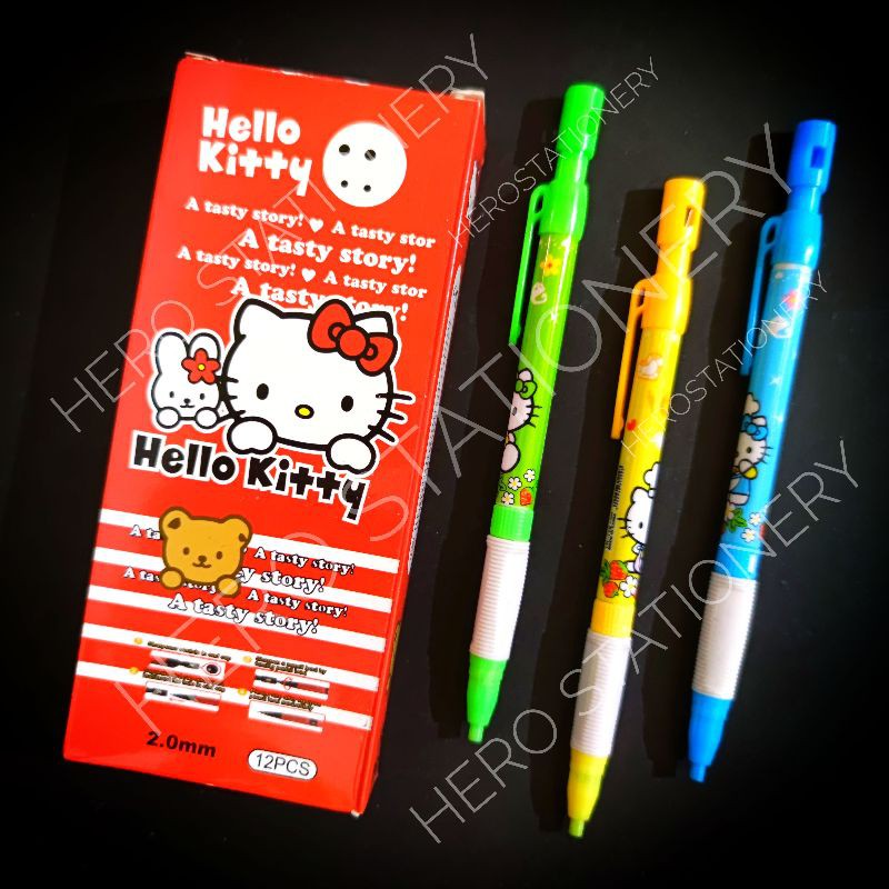 

Pensil mekanik mechanical pencil hello kitty 2 mm . 12 unit