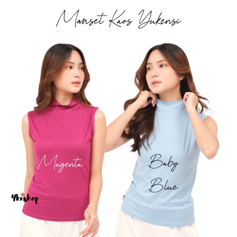 MANSET KAOS BUNTUNG WANITA |YUKENSI SIZE L XL XXL | MANSET TANPA LENGAN (Part 2)