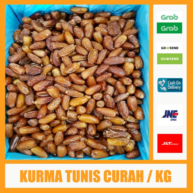 

KURMA TUNIS NON TANGKAI CURAH - 1 KG