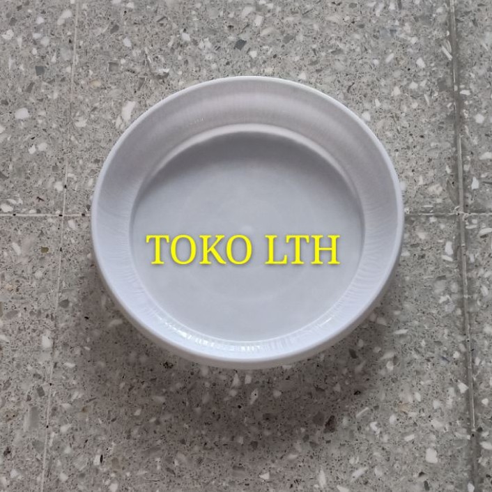 TATAKAN POT BUNGA 20 CM PUTIH / ALAS POT TANAMAN 20 CM PUTIH PLASTIK