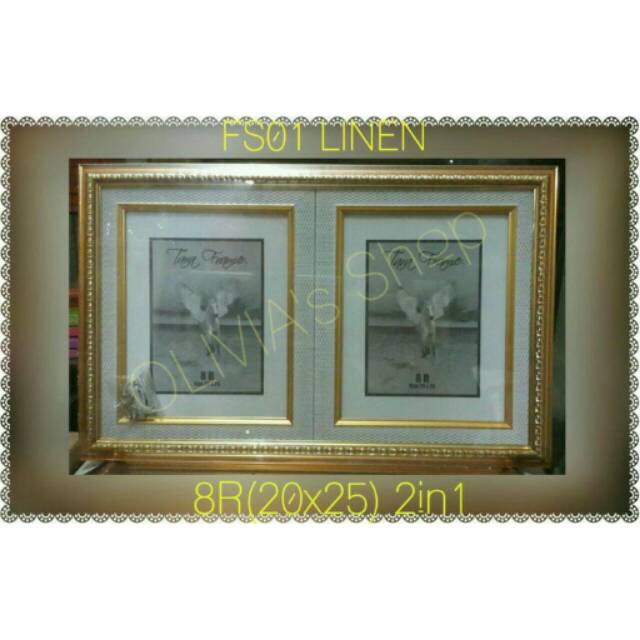 Frame FS01 LINEN ukuran 8R (20x25) 2in1
