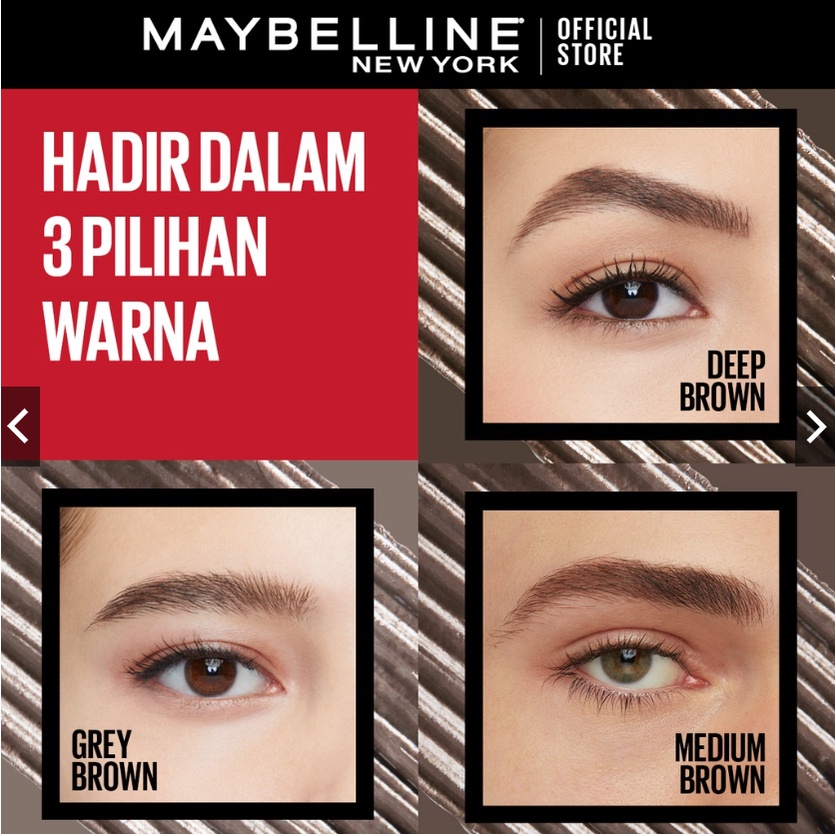 Maybelline Tattoo Brow 3 Day Styling Gel Brown Cokelat - Makeup Eye