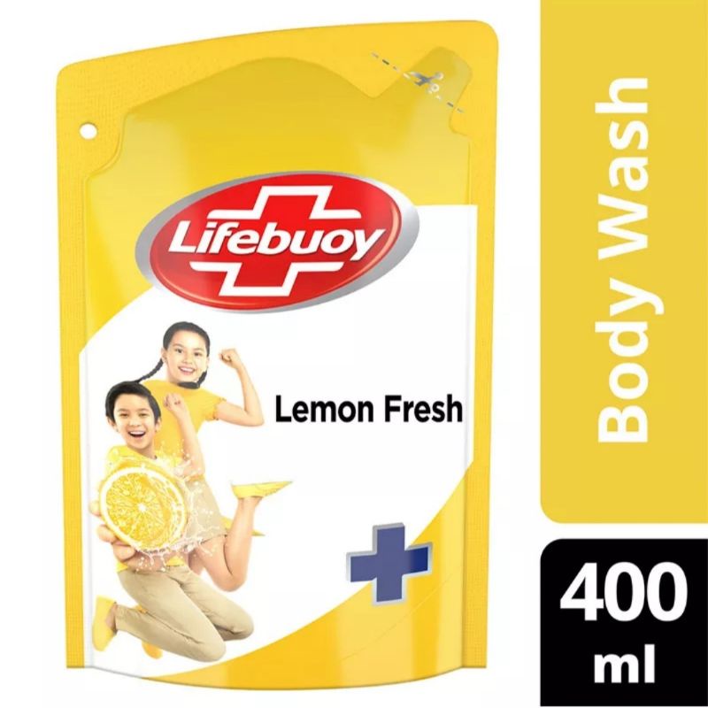 LIFEBUOY Sabun Mandi Cair Lemon Fresh Pouch 400ml