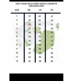 Baju Koko Anak Katun Sigaret Tebal Adem Ori