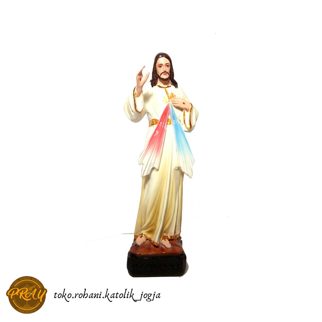 PATUNG YESUS KERAHIMAN 20 CM / PATUNG TUHAN YESUS / PATUNG KATOLIK / HATI KUDUS