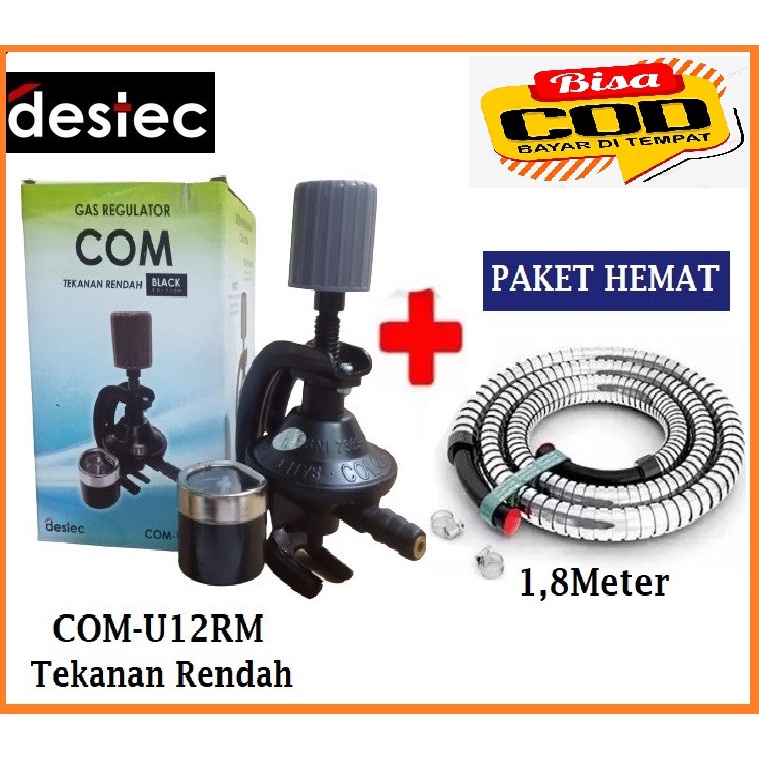 Selang Paket Regulator Destec COM-U12RM + Selang 1,8M original new