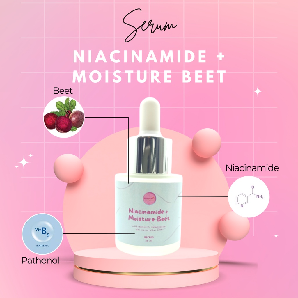 SERUM NIACINAMIDE MOISTURE BEET PRM LUXURY BPOM  / serum wajah / glowing / whitening