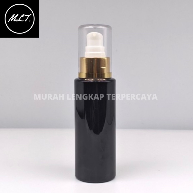 BOTOL TREATMENT PUMP 100ML RF HITAM GOLD TREATMENT PUMP GOLD 100 ML RF