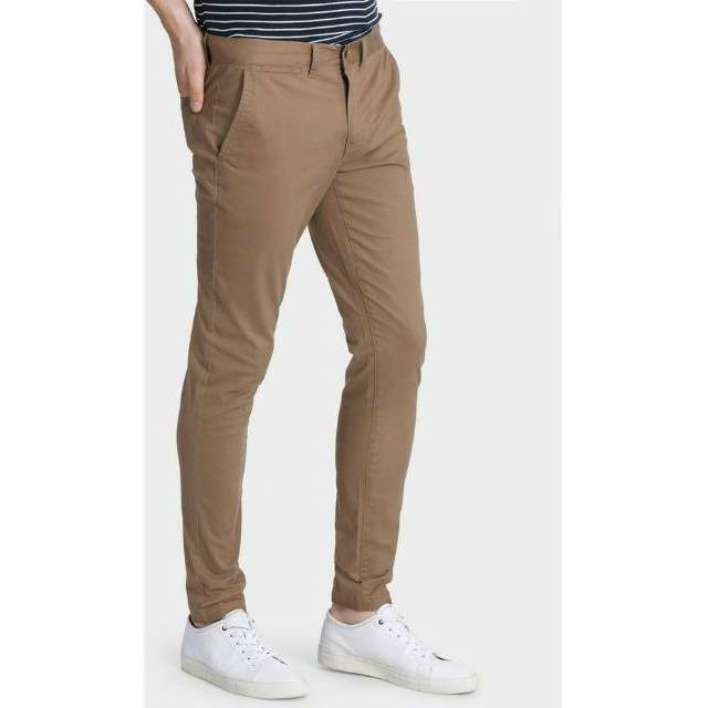 ChinoS UKURAN JUMBO 27-38 CHINO BIG SIZE BARAZHA ABU TUA MOCCA BLACK CREAM HITAM