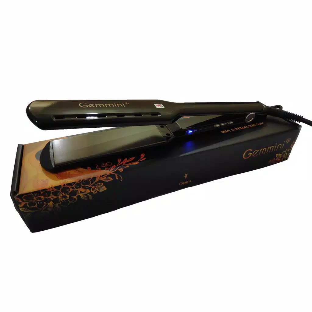 Catok Gemmini 1333 hitam catokan pelurus pengeriting 2in1 curly rambut gemini