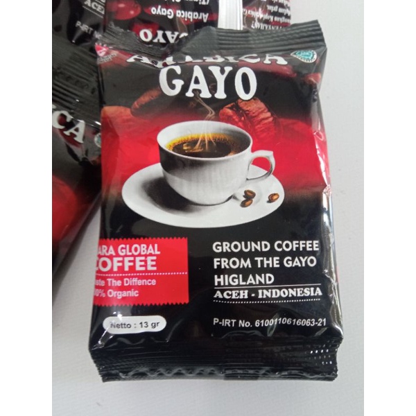 

Kopi Bubuk Murni Arabika Gayo Saset 13 gr | Pas untuk sekali seduh