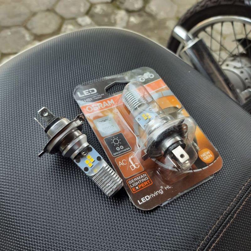 BOHLAM LED OSRAM DOP HSI H4 AC DC KAKI 3 5/6 PUTIH H4 LAMPU UTAMA MOTOR MOBIL UNIVERSAL CB GL MEGAPR