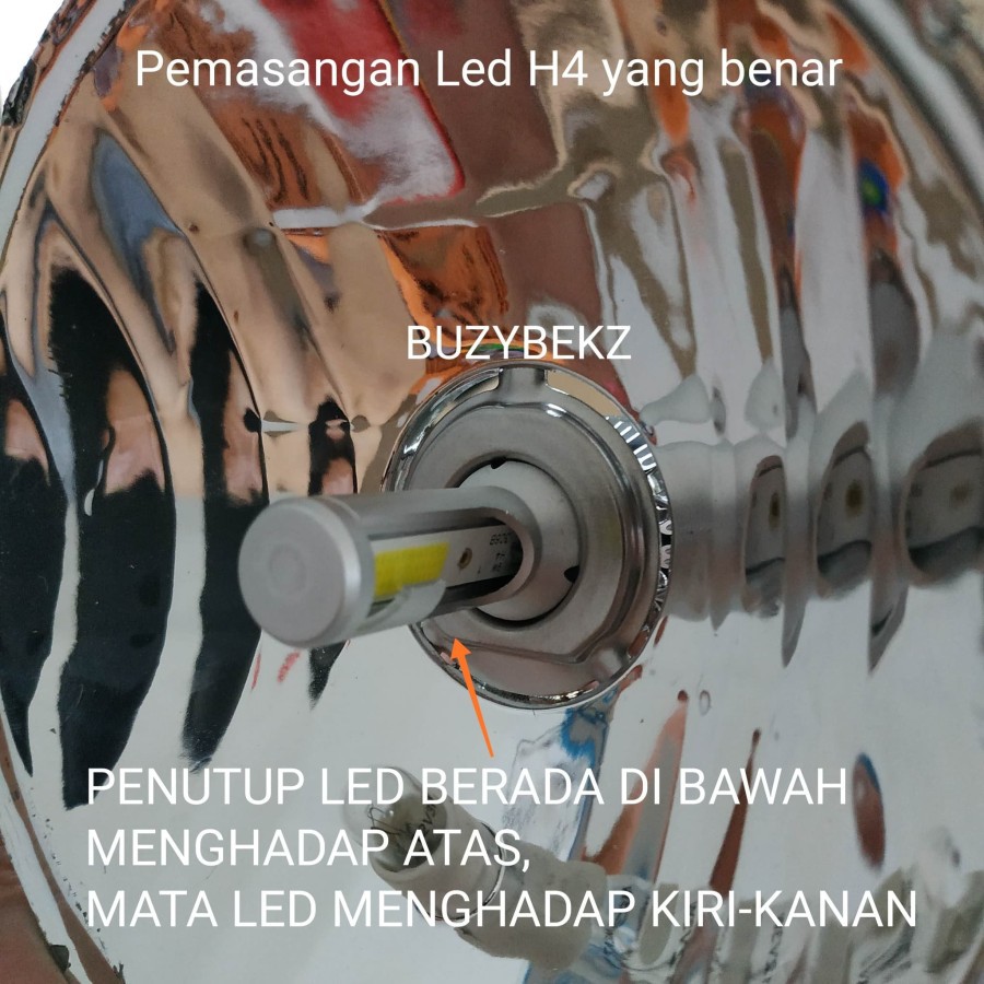 LAMPU LED MOBIL H4 H11 H8 H9 H16 HB3 HB4 H1 HIR2 9012 SEPASANG