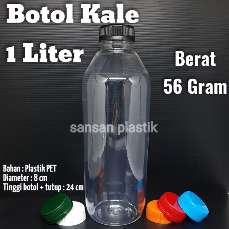 Botol Kale 1 liter / Botol Plastik Kale 1 liter GOJEK GRAB ONLY