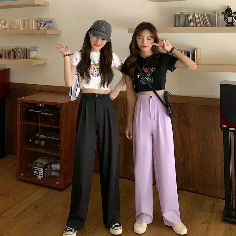 Yora Pants Kulot Celana wanita Korean