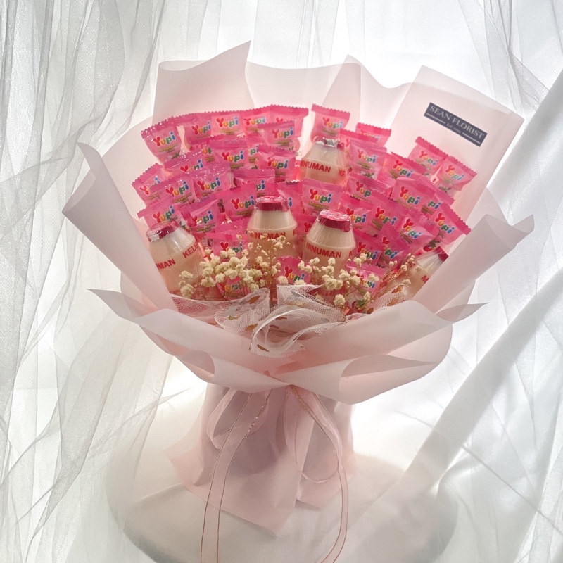 

READY Permen Bouquet hadiah ultah valentine wisuda bunga buket