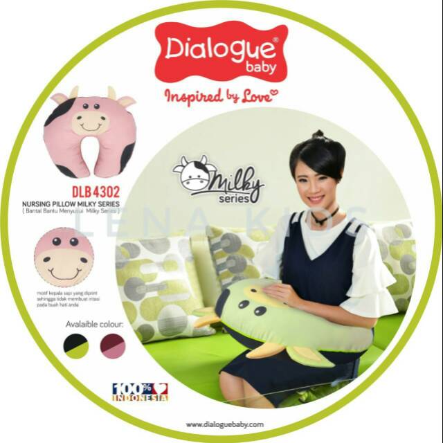 Dialogue nursing pillow milky series bantal menyusui dialogue seri milky sapi