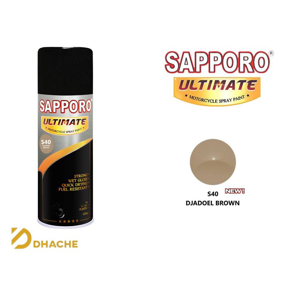 Cat Pilox Sapporo Ultimate JADUL BROWN Coklat / DJADOEL BROWN S40 400 ml