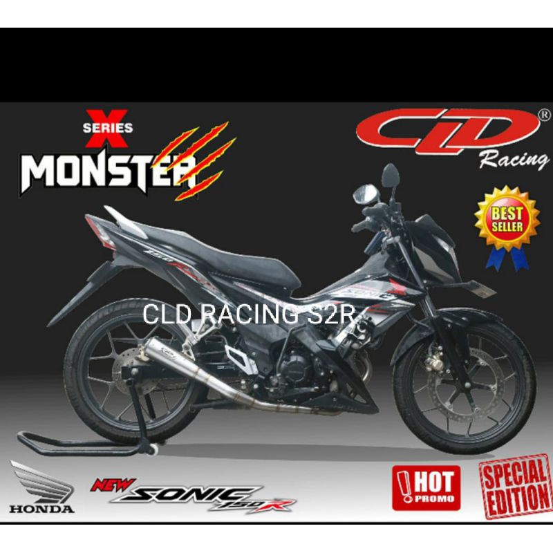 KNALPOT CLD RACING SONIC 150R TYPE MONSTER X SERIES ORIGINAL