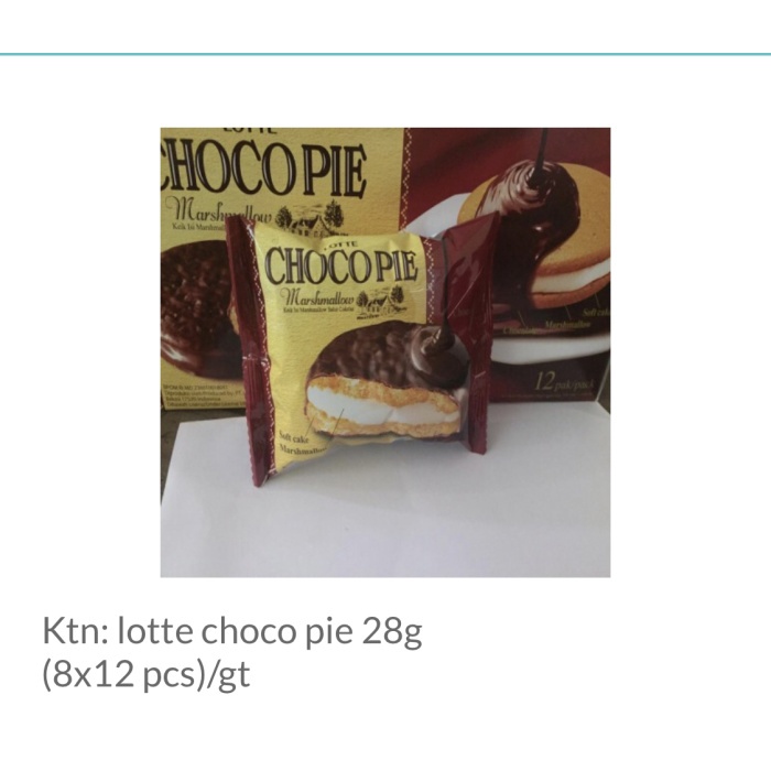 

COKELAT- LOTTE CHOCOPIE ISI 12 -COKELAT.